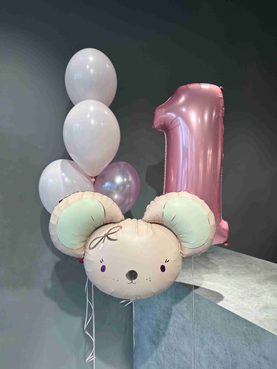 Zestaw balonów z myszką balony giftbar.pl 