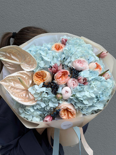 Bukiet "French Navy" kwiaty giftbar.pl 