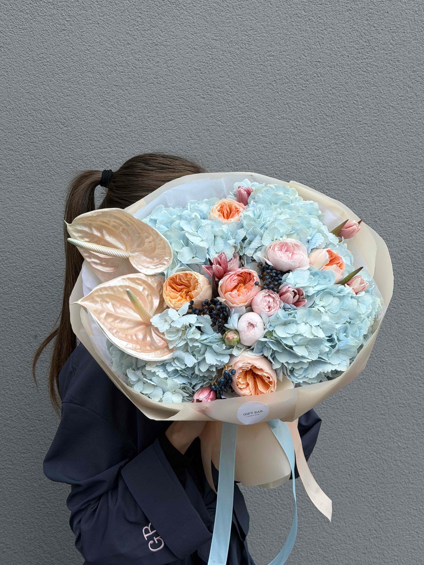 Bukiet "French Navy" kwiaty giftbar.pl 