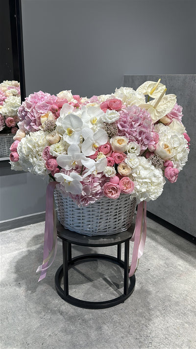 Kosz kwiatów "Lazy Sunday" kwiaty giftbar.pl 