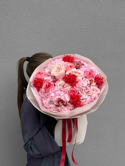 Bukiet "Red Sugar" kwiaty giftbar.pl 