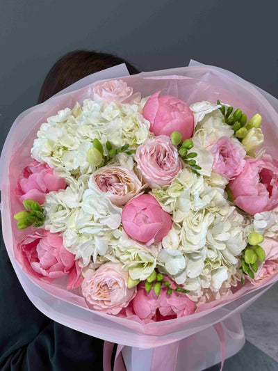 Bukiet "Romancy rose" kwiaty giftbar.pl 