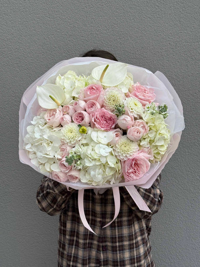 Bukiet "Rose Blush" kwiaty giftbar.pl 