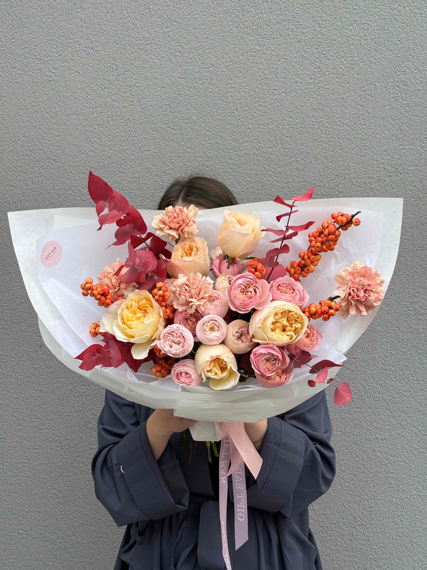 Bukiet "Toasted Caramel" kwiaty giftbar.pl 