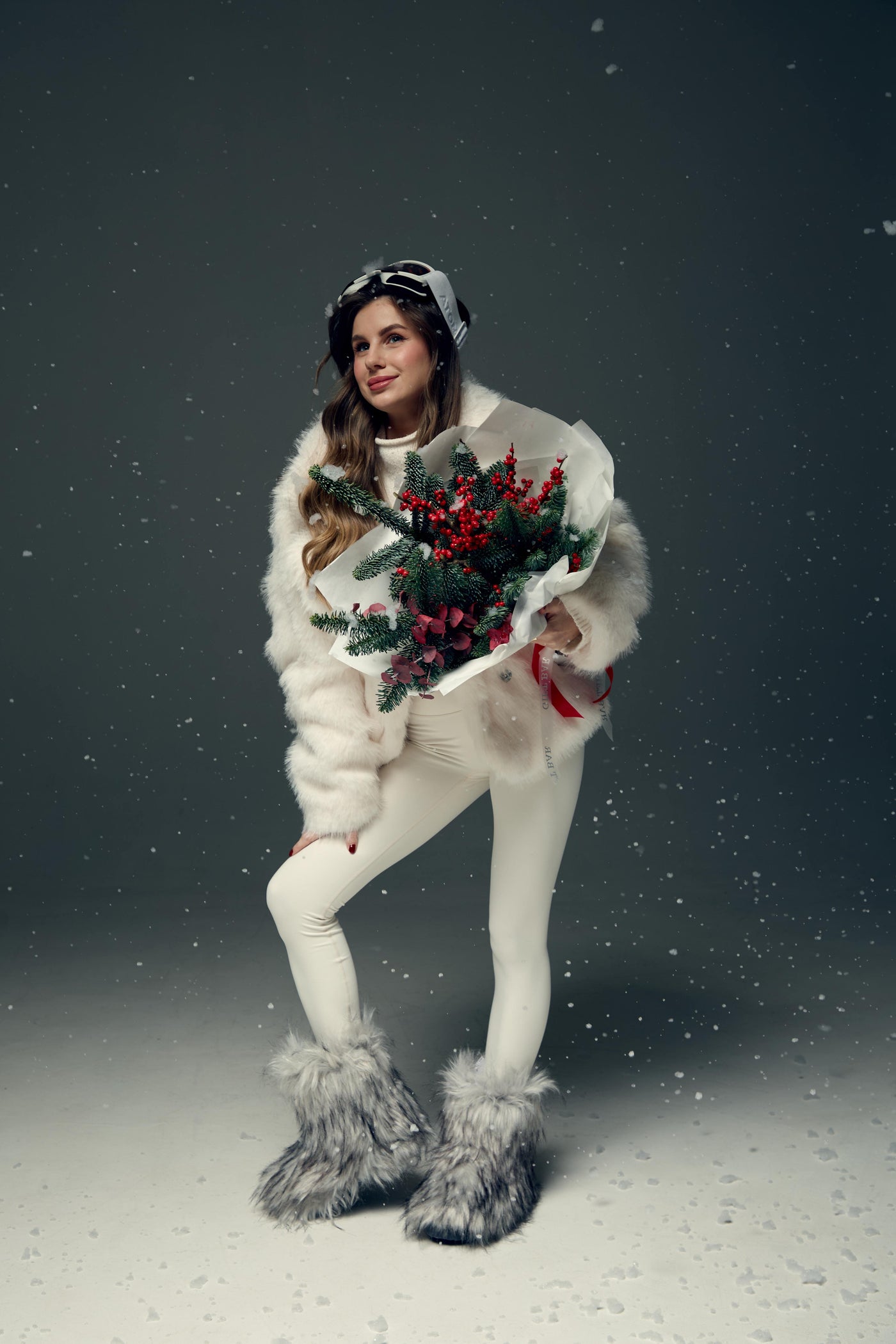 Zimowy bukiet "Hot Tea" christmas giftbar.pl 